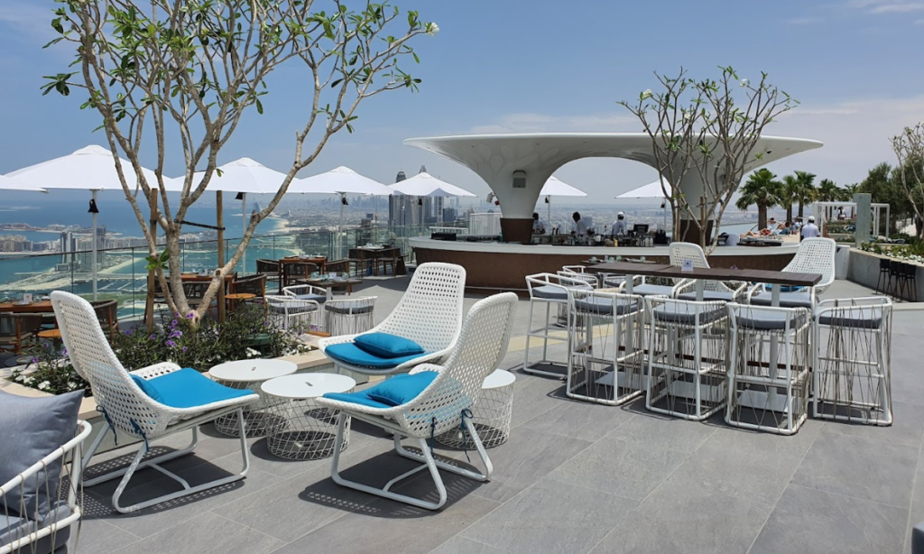 Zeta 77, highest rooftop restaurant serving contemporary Asian menu
